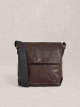 Connor Leather Crossbody Bag in DARK BROWN
