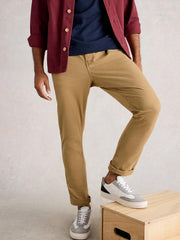 Sutton Drawstring Trouser in MID TAN