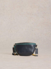Mini Sebby Leather Sling Bag in NAVY MULTI