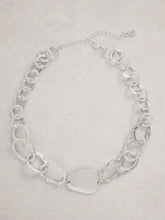 Rilley Textured Necklace in SILVER TONE METALLIC