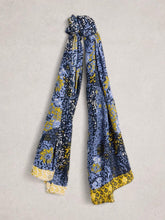 Sophie Printed Scarf in BLUE PRINT