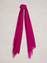 Oversized Penny Plain Scarf in DK PLUM