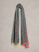Sophie Printed Scarf in NAVY PRINT