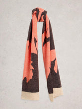 Karli Printed Scarf in RED MULTI
