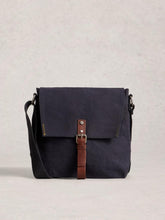 Charlie Canvas Crossbody Bag in DARK BLUE