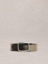 Reversible Leather Belt in BLACK MULTI