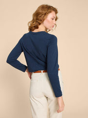 CLARA LS TEE in DARK NAVY