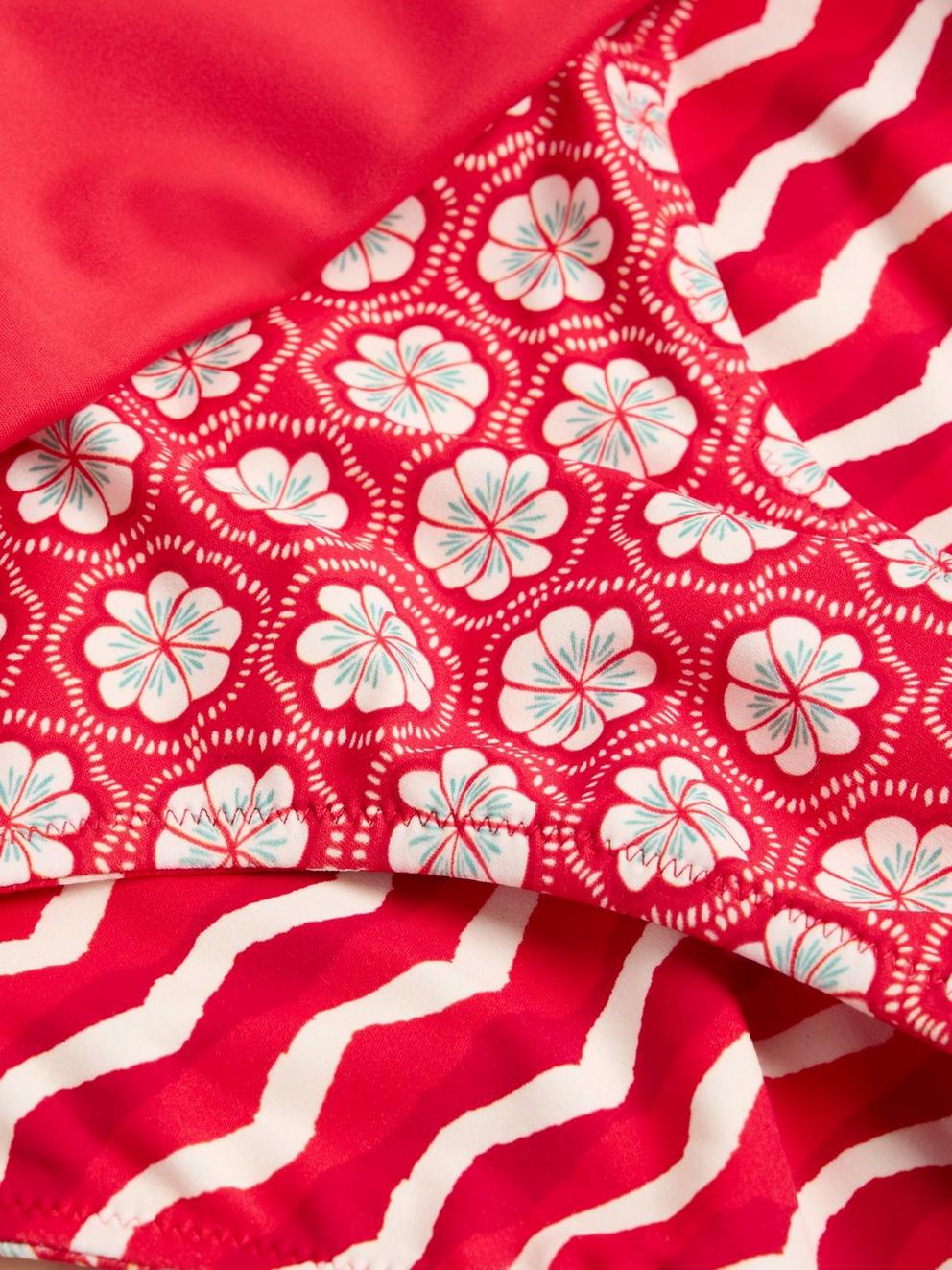 Reversible Fold Down Bottom in RED MULTI