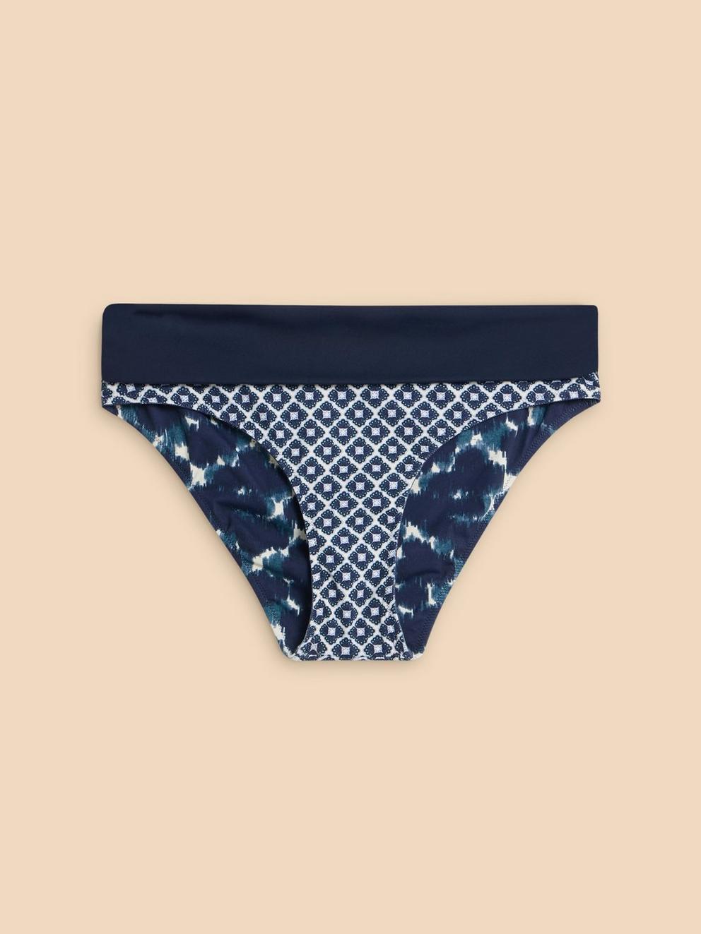 Reversible Fold Down Bottom in NAVY MULTI
