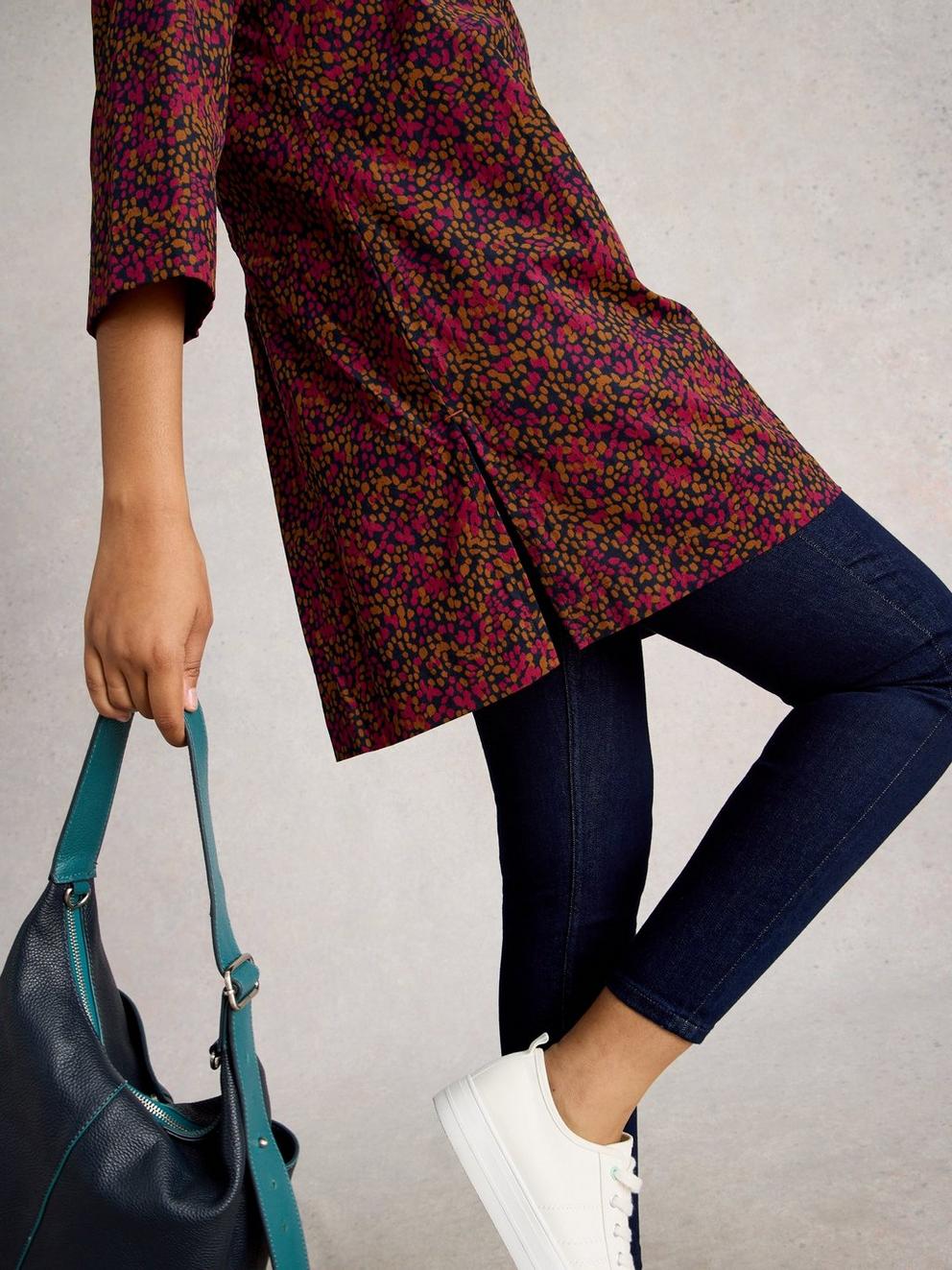 Blake Cord Tunic in PINK MULTI