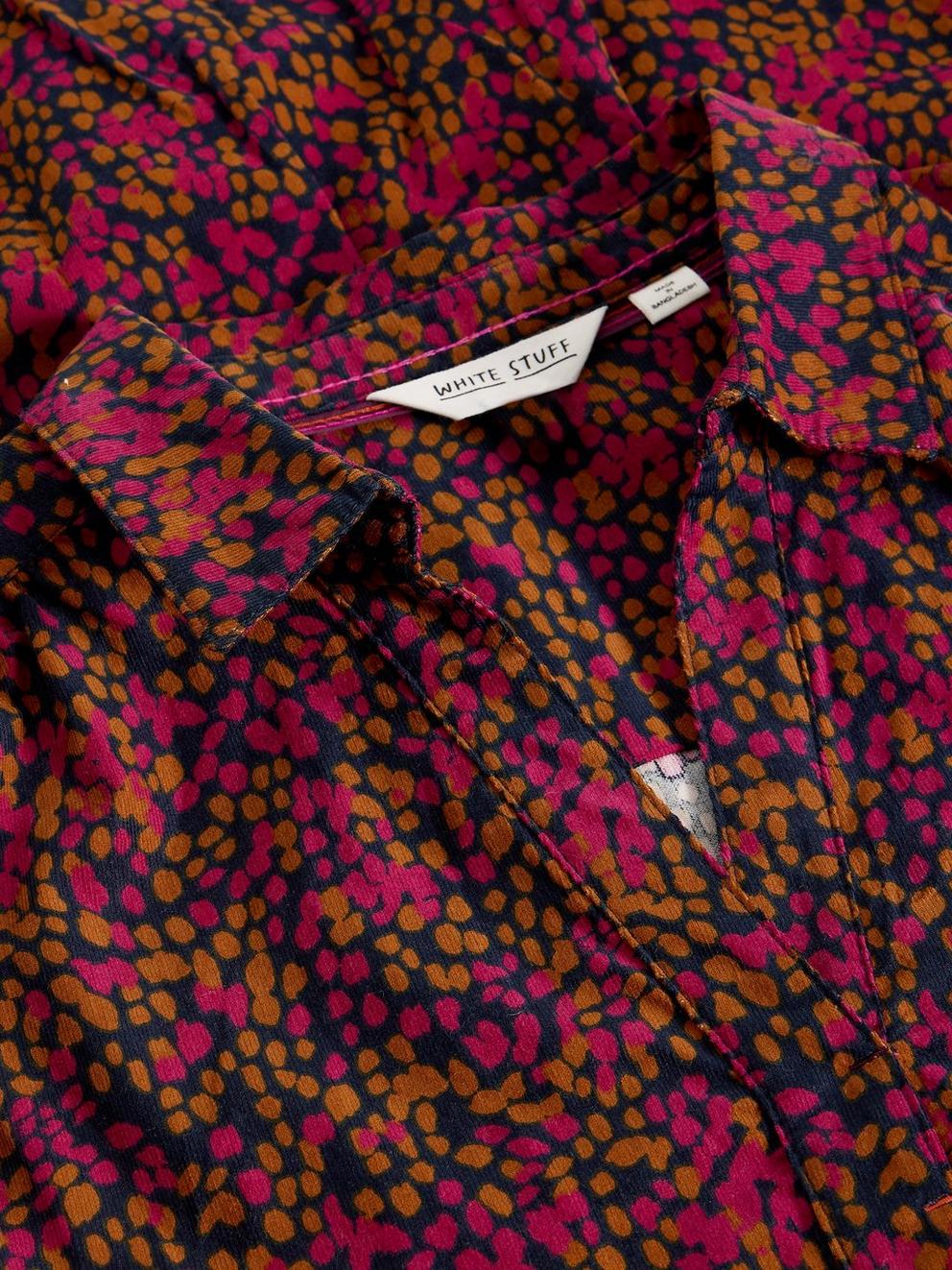 Blake Cord Tunic in PINK MULTI