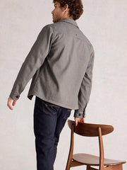 Houndstooth Worker Jacket in GREY MULTI