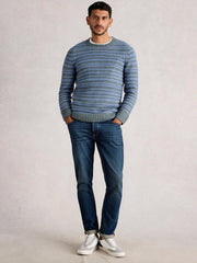 Stripe Crew Neck in BLUE MULTI