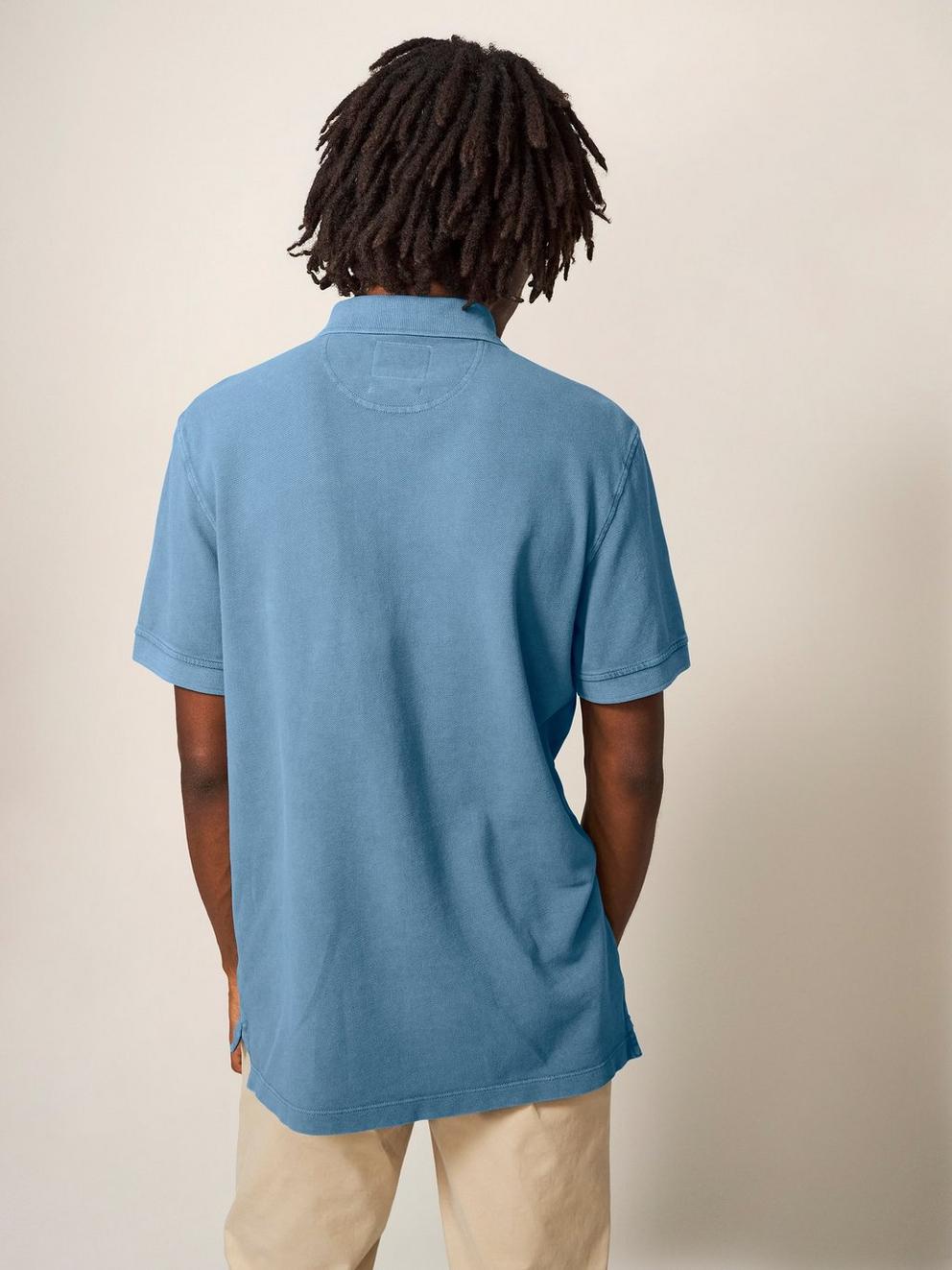 Utility Polo in CHAMBRAY BLUE
