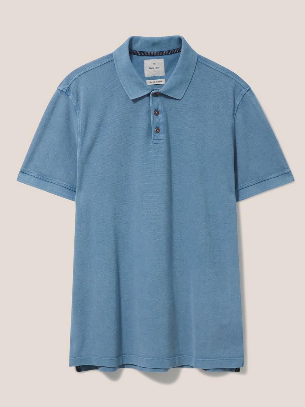 Utility Polo in CHAMBRAY BLUE