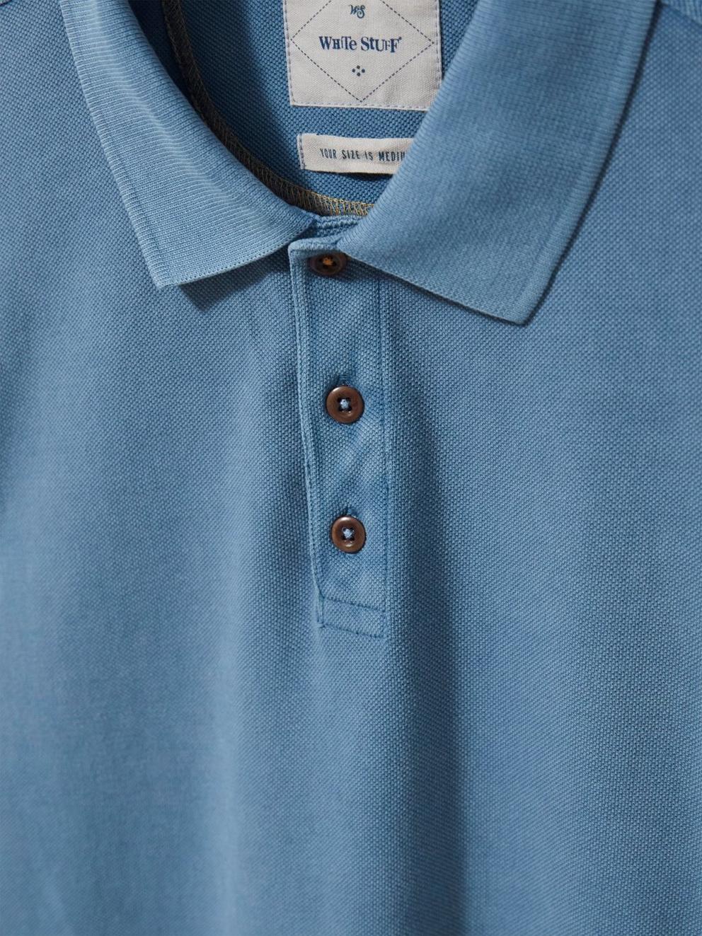 Utility Polo in CHAMBRAY BLUE