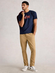 Sutton Drawstring Trouser in MID TAN
