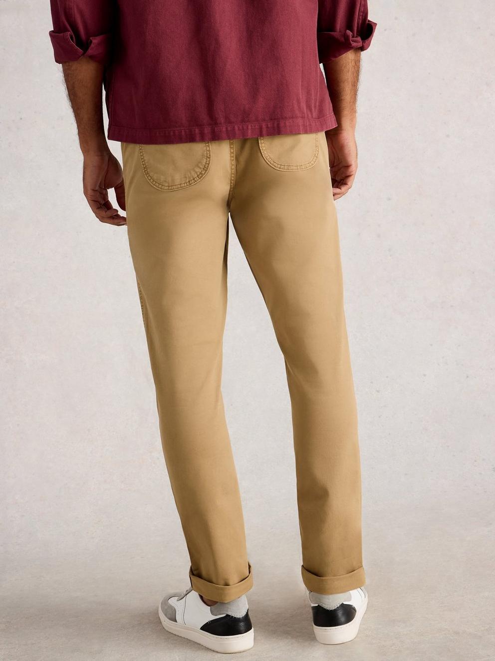 Sutton Drawstring Trouser in MID TAN
