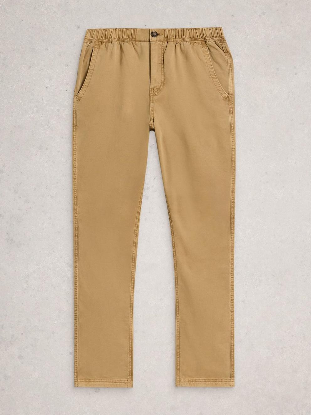 Sutton Drawstring Trouser in MID TAN