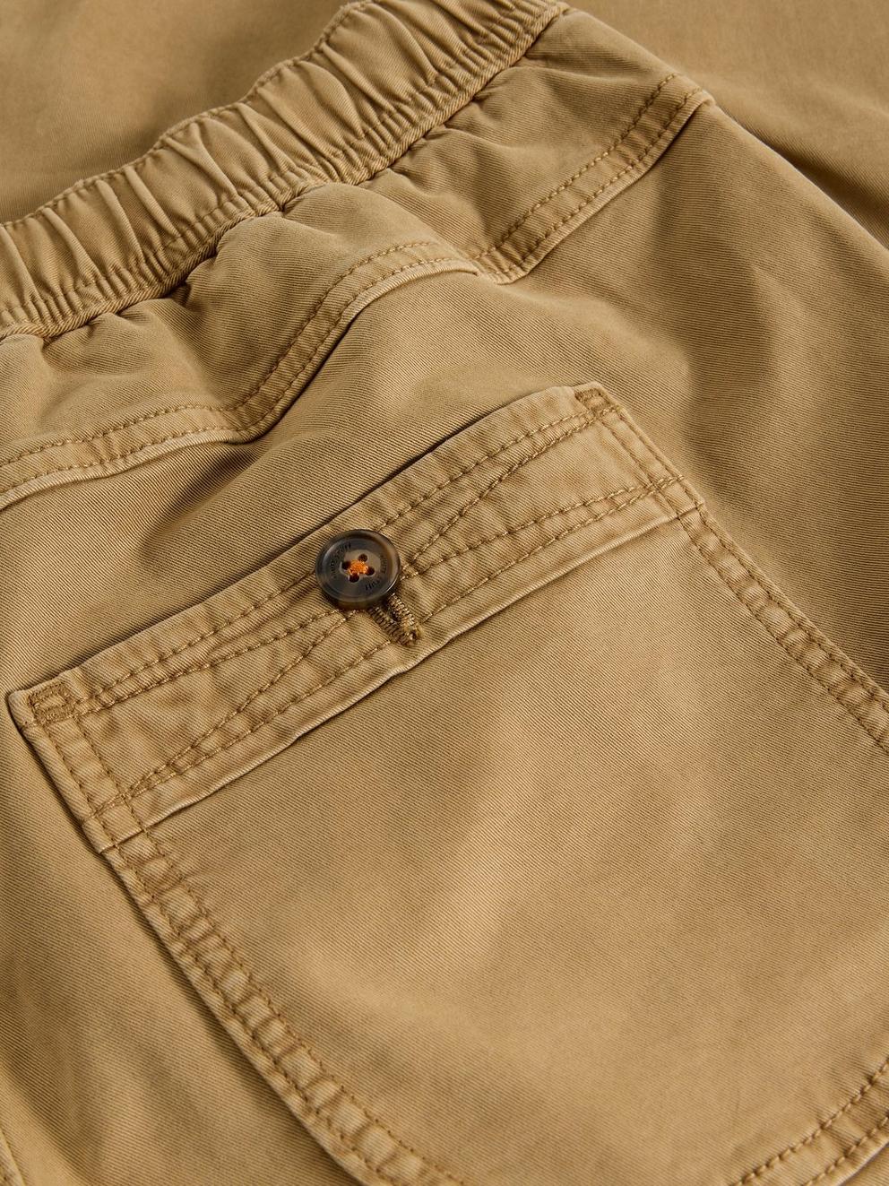 Sutton Drawstring Trouser in MID TAN