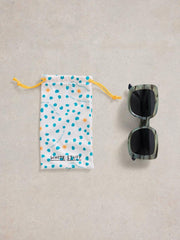 Oversized Square Sunglasses in BLUE MULTI