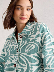 Eden Jacquard Jacket in BLUE MULTI