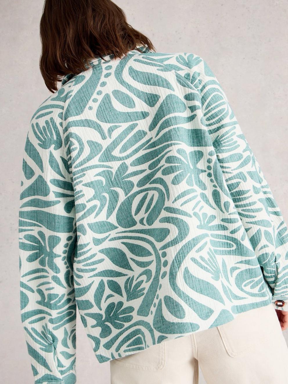 Eden Jacquard Jacket in BLUE MULTI