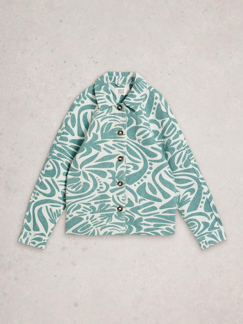 Eden Jacquard Jacket in BLUE MULTI