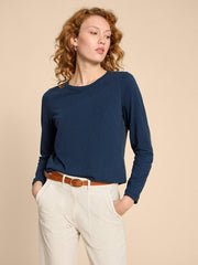 CLARA LS TEE in DARK NAVY