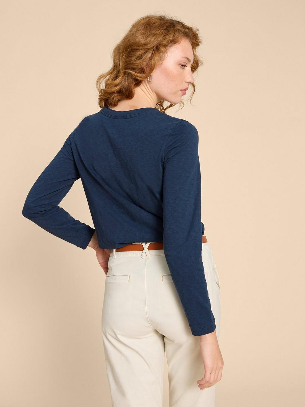 CLARA LS TEE in DARK NAVY